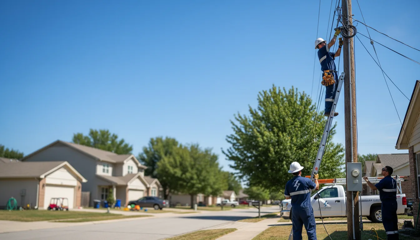 Residential electrician providing installation services in Oklaunion, TX